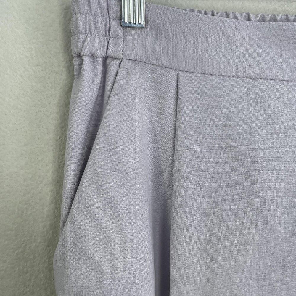 AllSaints Pants Womens 2 Light Purple Aleida Tri Trouser Tapered Pull On Ankle - Picture 3 of 9